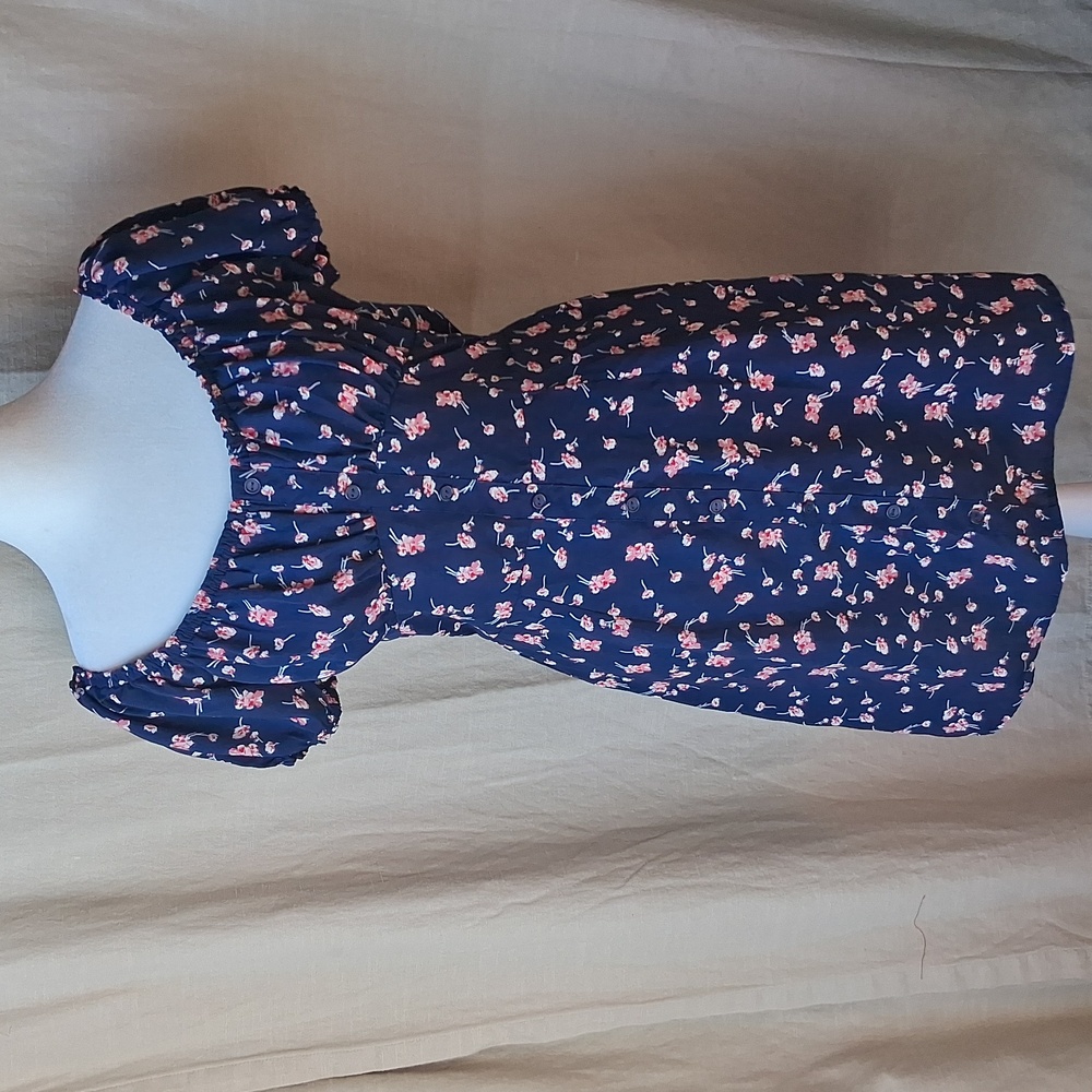 Trixxi Navy Blue Floral Dress Size S